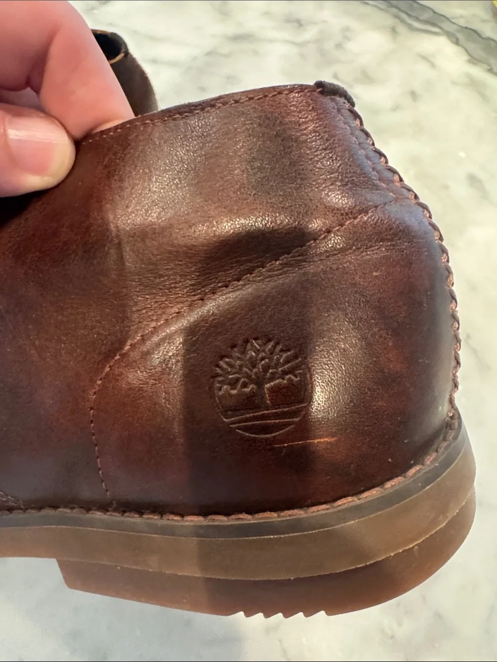 Timberland Men's Dark Brown Leather Chukka Boots